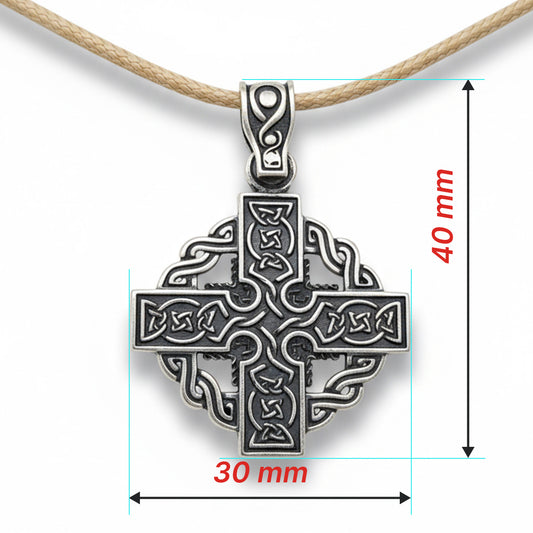 Large Straight-Armed Cross Pendant