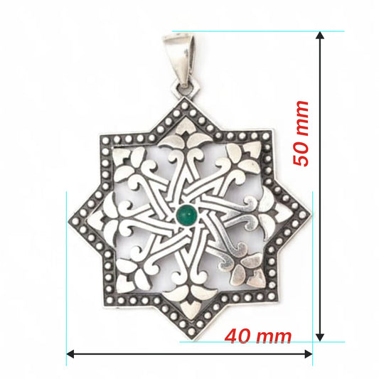 Octagon Pendant Inspired by a Year of 1218 Haghartsin Monastery Khachkar - Style 1