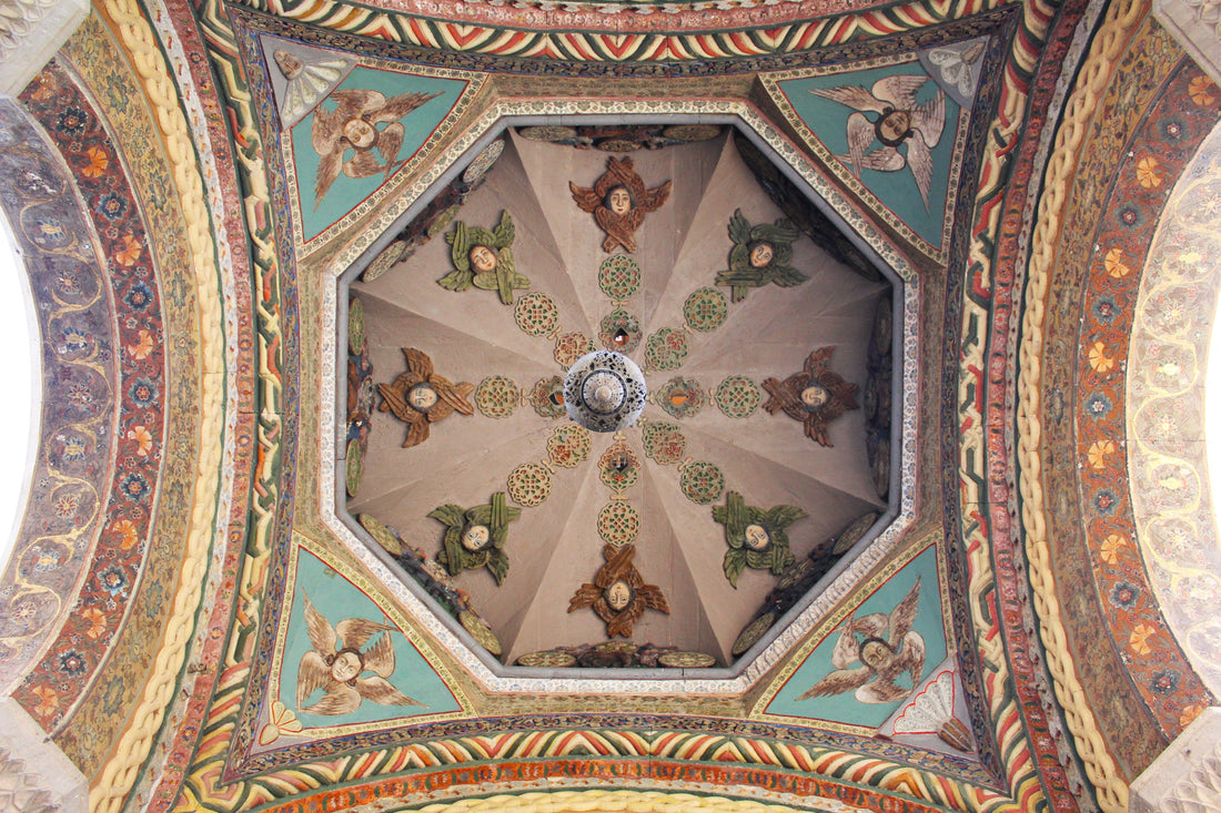 Seraphim beneath the dome of the bell tower of the Mother Cathedral of Etchmiadzin.